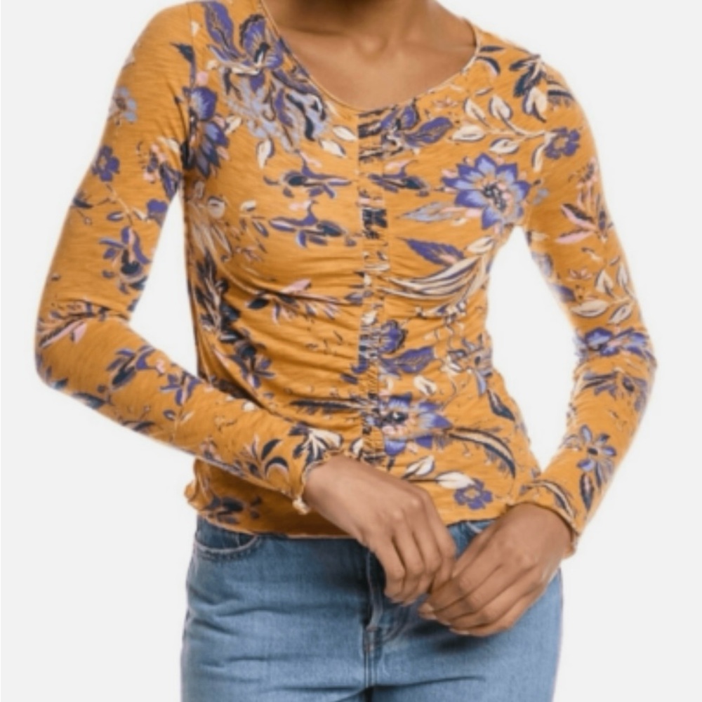 NWT Free People We The Free Dreamed Of You Ruched Top